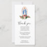 Catholic Virgin Mary Religious Condolence Thank You Card