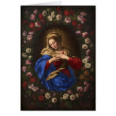 Catholic Virgin Mary Religious Garland Roses (Front)