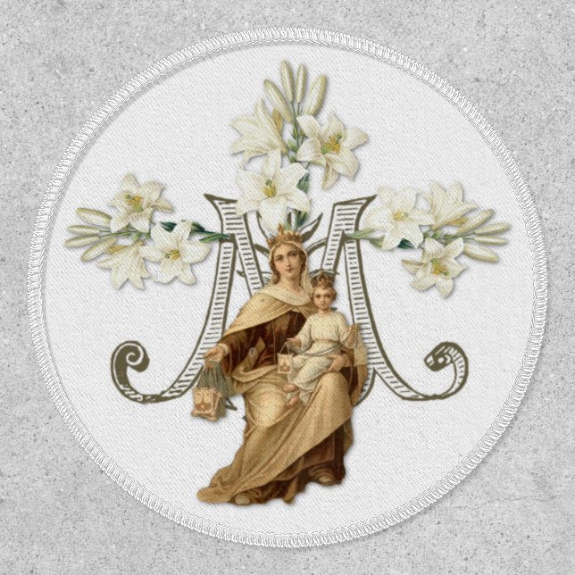 Catholic Virgin Mary Remembrance Mount Carmel Patch (Front)