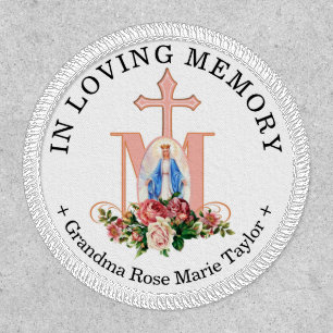 Catholic Virgin Mary Remembrance Religious Patch