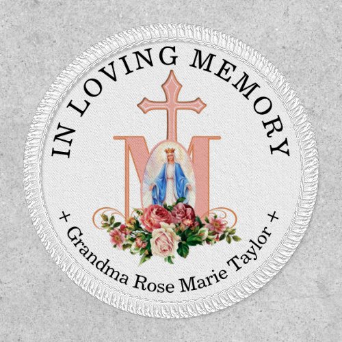 Catholic Virgin Mary Remembrance Religious Patch
