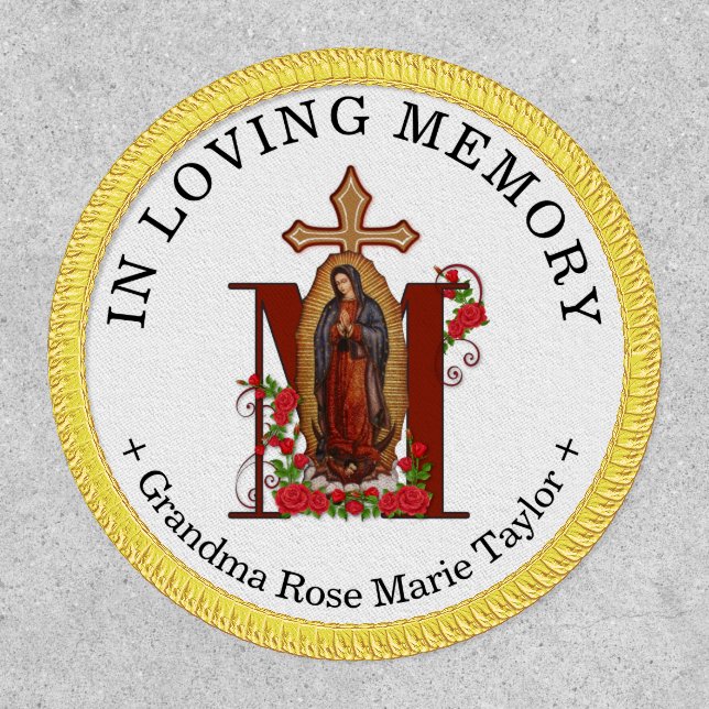 Catholic Virgin Mary Remembrance Religious Patch (Front)