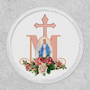 Catholic Virgin Mary Remembrance Religious Patch