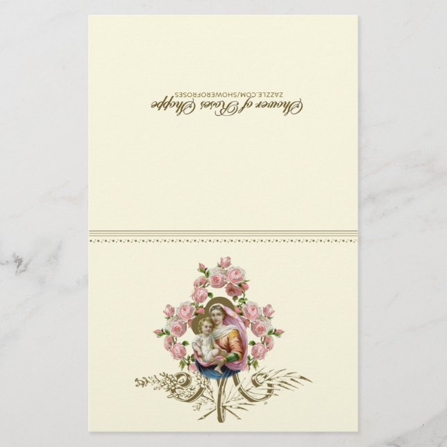 Catholic Virgin Mary Spiritual Communion Prayer (Front)