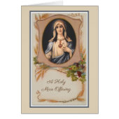 Catholic Virgin Mary Sympathy Mass Offering (Front)