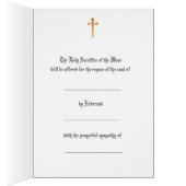 Catholic Virgin Mary Sympathy Mass Offering Cards (Inside (Right))