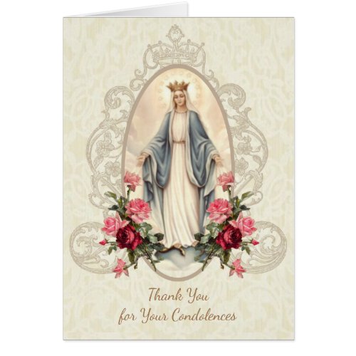 Catholic Virgin Mary Thank You  Funeral Prayer