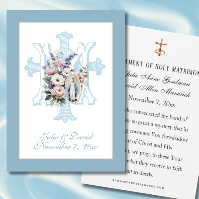 Catholic Virgin Mary Wedding Favor Prayer  (Creator Uploaded)