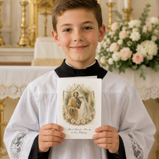 Catholic Wedding Altar Server Appreciation Card