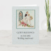 Catholic Wedding Anniversary Bride & Groom