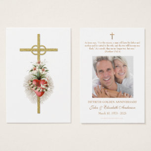 Catholic Wedding Anniversary Prayer Holy Card