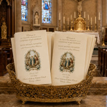 Catholic Wedding at Cana Nuptial Mass Program