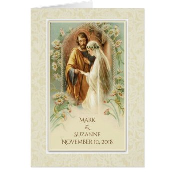 Catholic  Wedding Blessed Virgin Mary Joseph by ShowerOfRoses at Zazzle