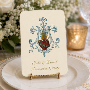 Catholic Wedding Elegant Favor Holy Card