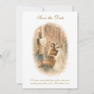 Catholic Wedding Elegant Save the Date