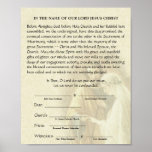Catholic Wedding Engagement Betrothal Promise Poster<br><div class="desc">This is a beautiful Catholic Wedding Engagement Prayer with promises before the altar to be signed by engaged couple and witnesses. The background has a vintage image of the betrothal of the Blessed Virgin Mary and St. Joseph.</div>