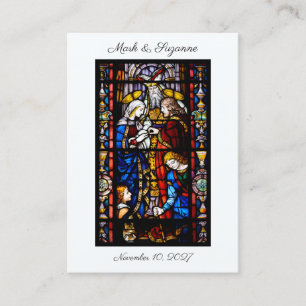 Catholic Wedding Engagement Favor Holy Card