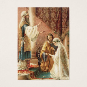 Catholic Wedding Favor Holy Card Bride Groom