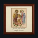 Catholic Wedding Favor Holy Family Elegant Gift Box<br><div class="desc">This is a beautiful traditional Catholic image of the Holy Family,  Jesus,  the Blessed Virgin Mary,  & St. Joseph.  All texts and fonts may be modified.</div>