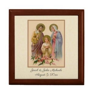Catholic Wedding Favor Holy Family Elegant Gift Box