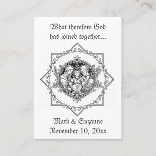 Catholic Wedding Favor Holy Family Holy Card