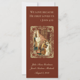 Catholic Wedding Favor Scripture Bride Groom