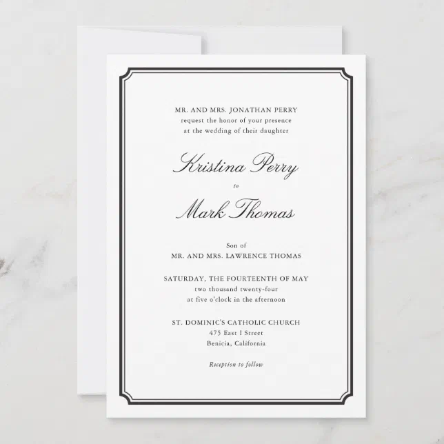 Catholic Wedding Invitation | Zazzle