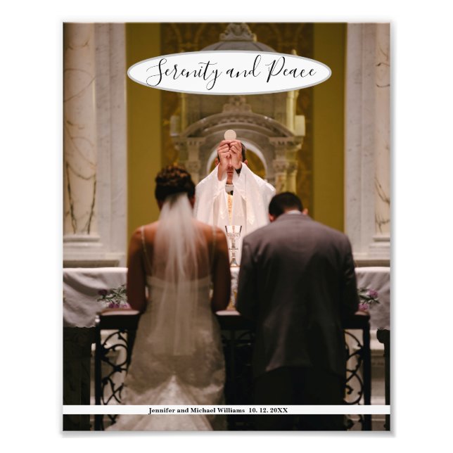 Catholic Wedding Mass Photo Template 8 x 10 (Front)