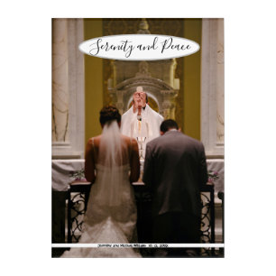 Catholic Wedding Mass Photo Template Acrylic Print