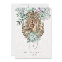 Catholic Wedding mint green lavender