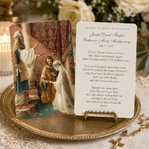 Catholic Wedding Prayer Card Betrothal 
