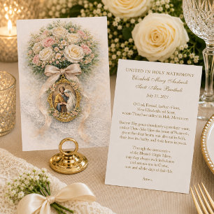 Catholic Wedding Prayer Card Betrothal