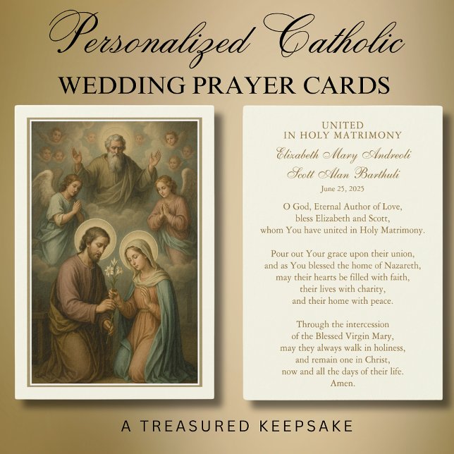 Catholic Wedding Prayer Card Betrothal  (Creator Uploaded)