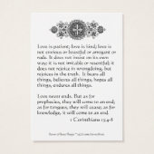 Catholic Wedding Prayer Favor Holy Card (Back)