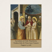 Catholic Wedding Prayer Favor Holy Card (Front)