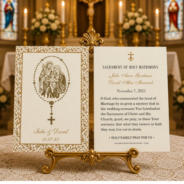 Catholic Wedding Prayer Holy Family (Creator Uploaded)