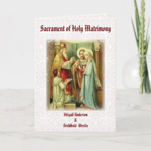 Catholic Wedding Sacrament Invitation