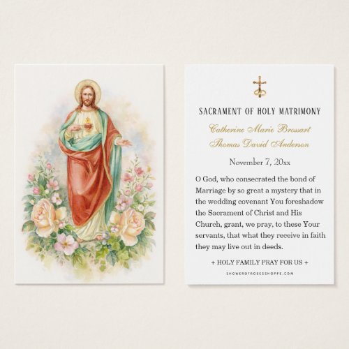 Catholic Wedding Sacred Heart of Jesus Prayer