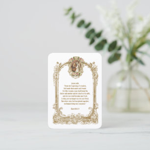 Catholic Wedding Scripture Prayer Card