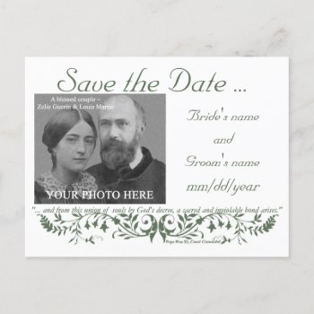 Catholic Wedding Set Save The Date Template Cc by caritas at Zazzle