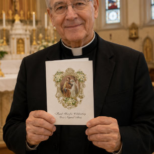 Catholic Wedding Thank You for Priest Appreciation Card