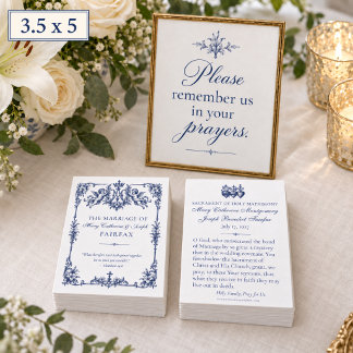Catholic Wedding with Marian Monogram & Angels Note Card