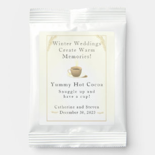Catholic Winter Wedding Favor Hot Chocolate Drink Mix