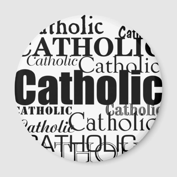 Catholic Word Refrigerator Magnet