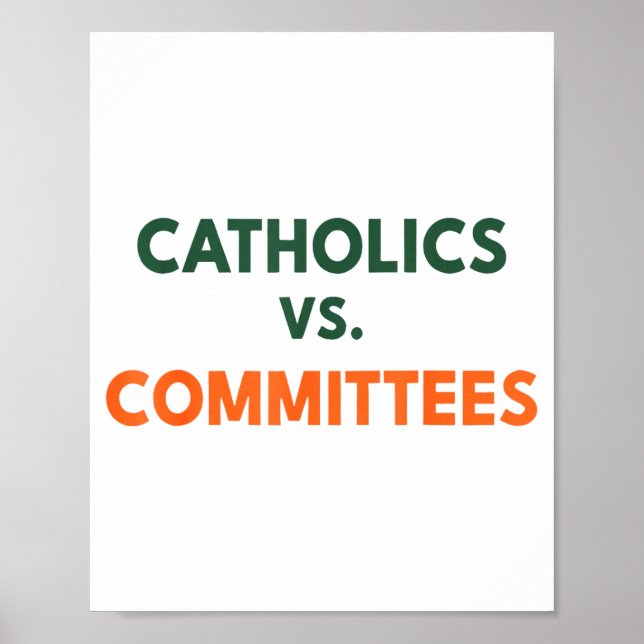 Catholics Vs Committees  Poster (Front)