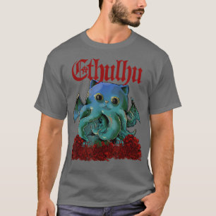 Cathulhu  Funny Cute Cathulhu Kawaii Cat  T-Shirt