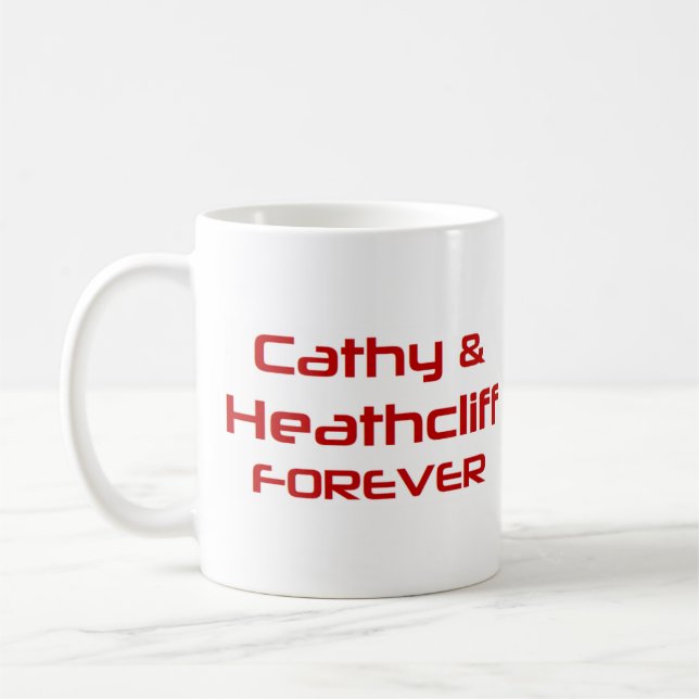 cathy & heathcliff coffee mug (Left)