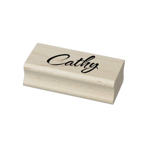Cathy name cursive decorative script font rubber stamp