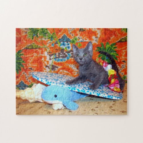 Catianas Hawaiian Vacation _ Surfer_ Cat Puzzle