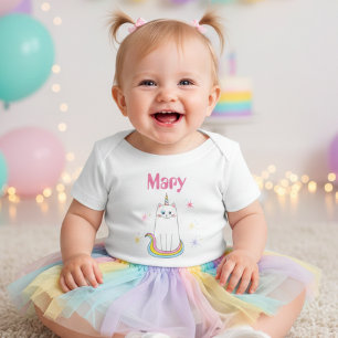 Caticorn Cat Meow-Gical baby Bodysuit